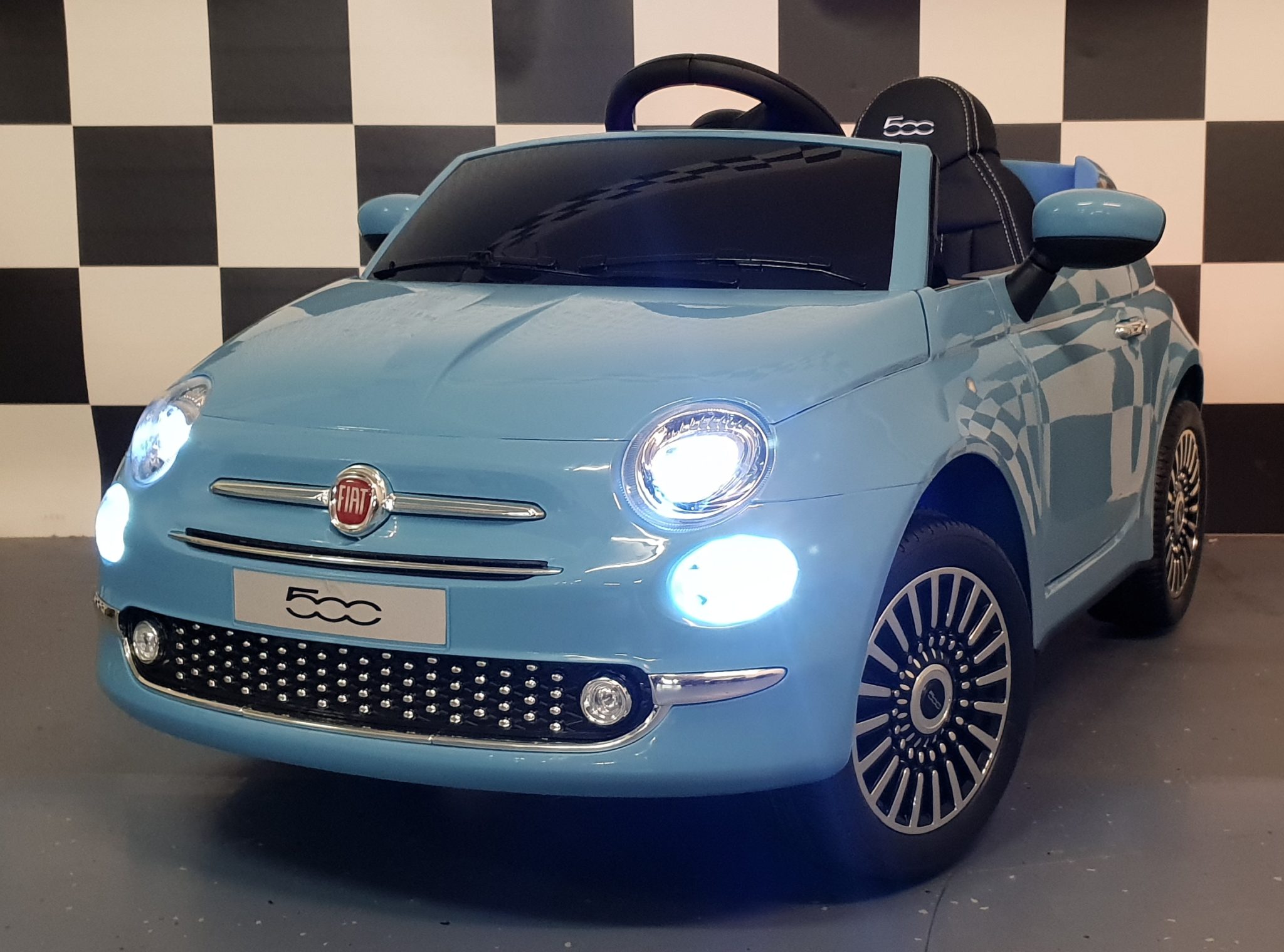 Fiat 500 electric children’s car 12V blue